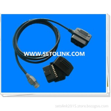 ASSEMBLED OBD2 CABLE TO 8 PIN CRYSTAL CONNECTOR